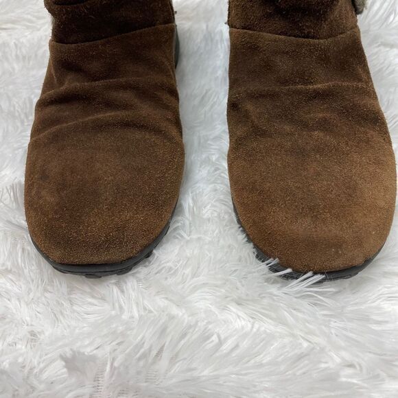 Khombu brown zip up winter bootie brown 8 - Picture 4 of 12